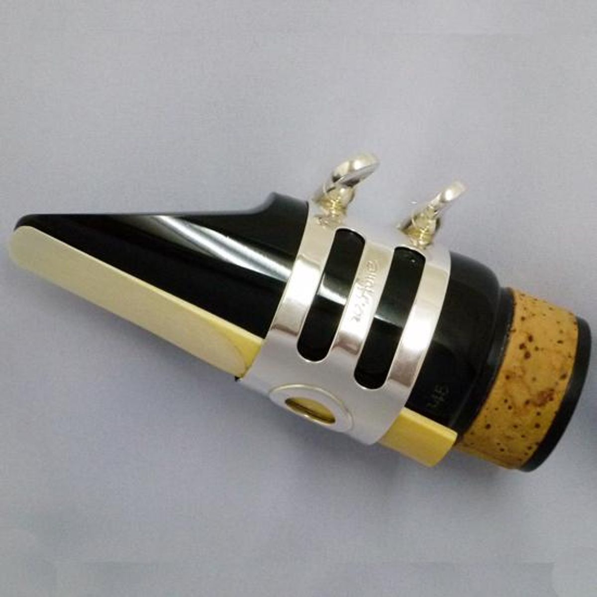 ISHIMORI WS Ligatur Bass Clar French Rubber mp Solid Silver